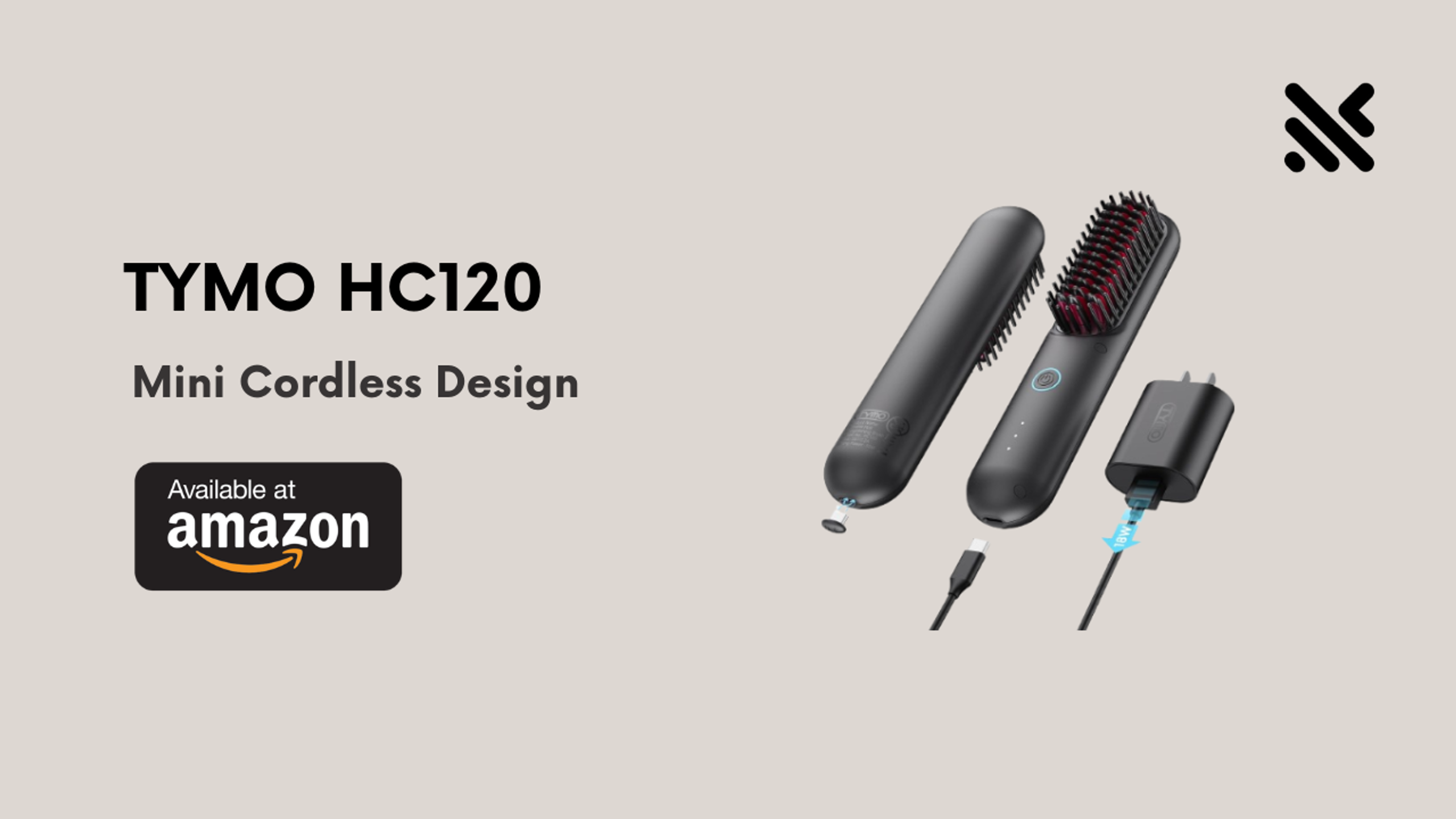 TYMO HC120 Hair Straightener Brush 