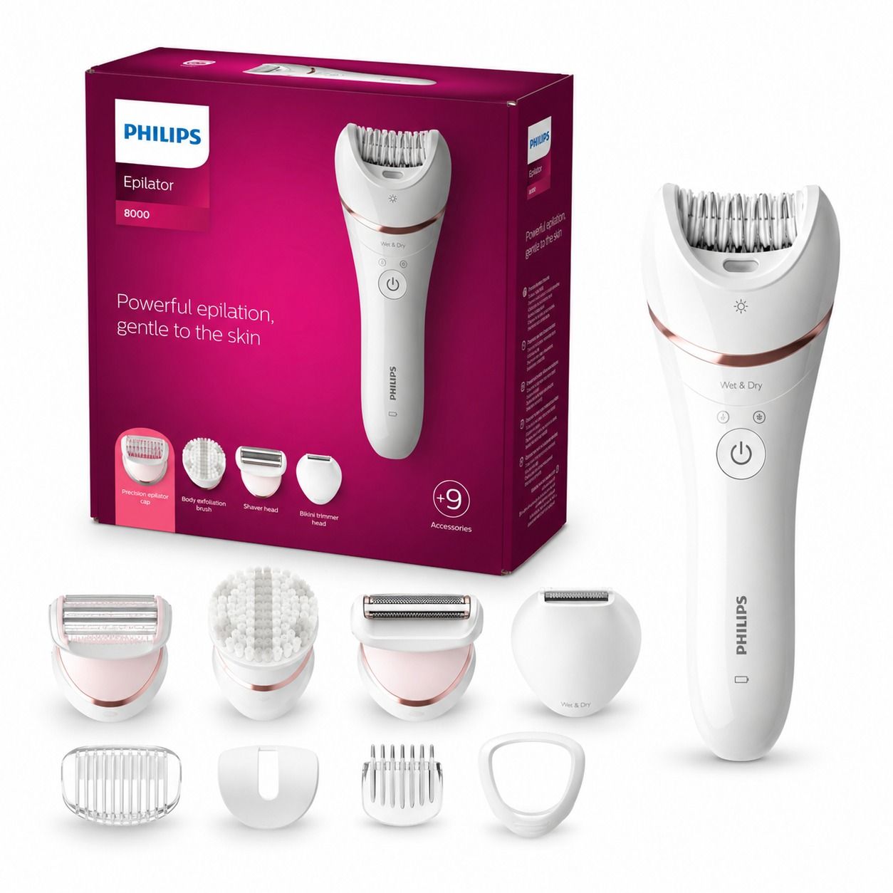 Philips Epilator Series 8000 BRE740/14