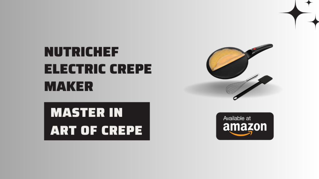 8 Inches Nutrichef Electric Crepe Maker