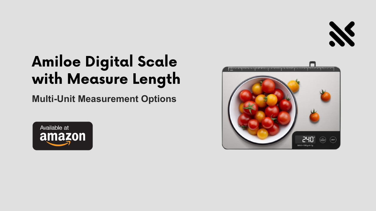 Amiloe Digital Scale with Measure Length
