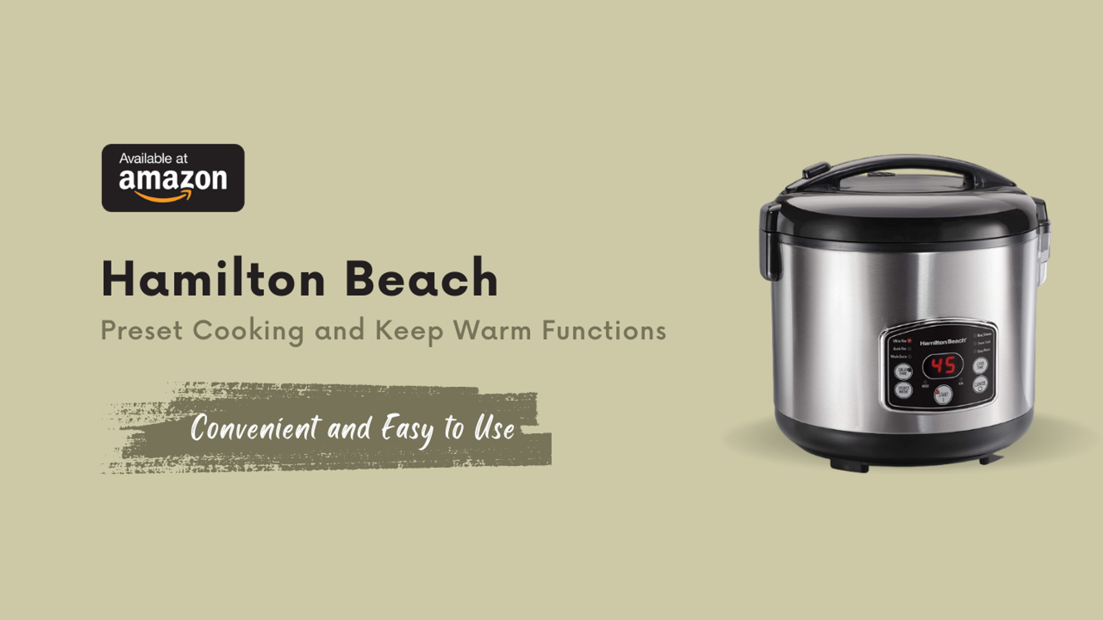 Hamilton Beach  37541 Rice Cooker