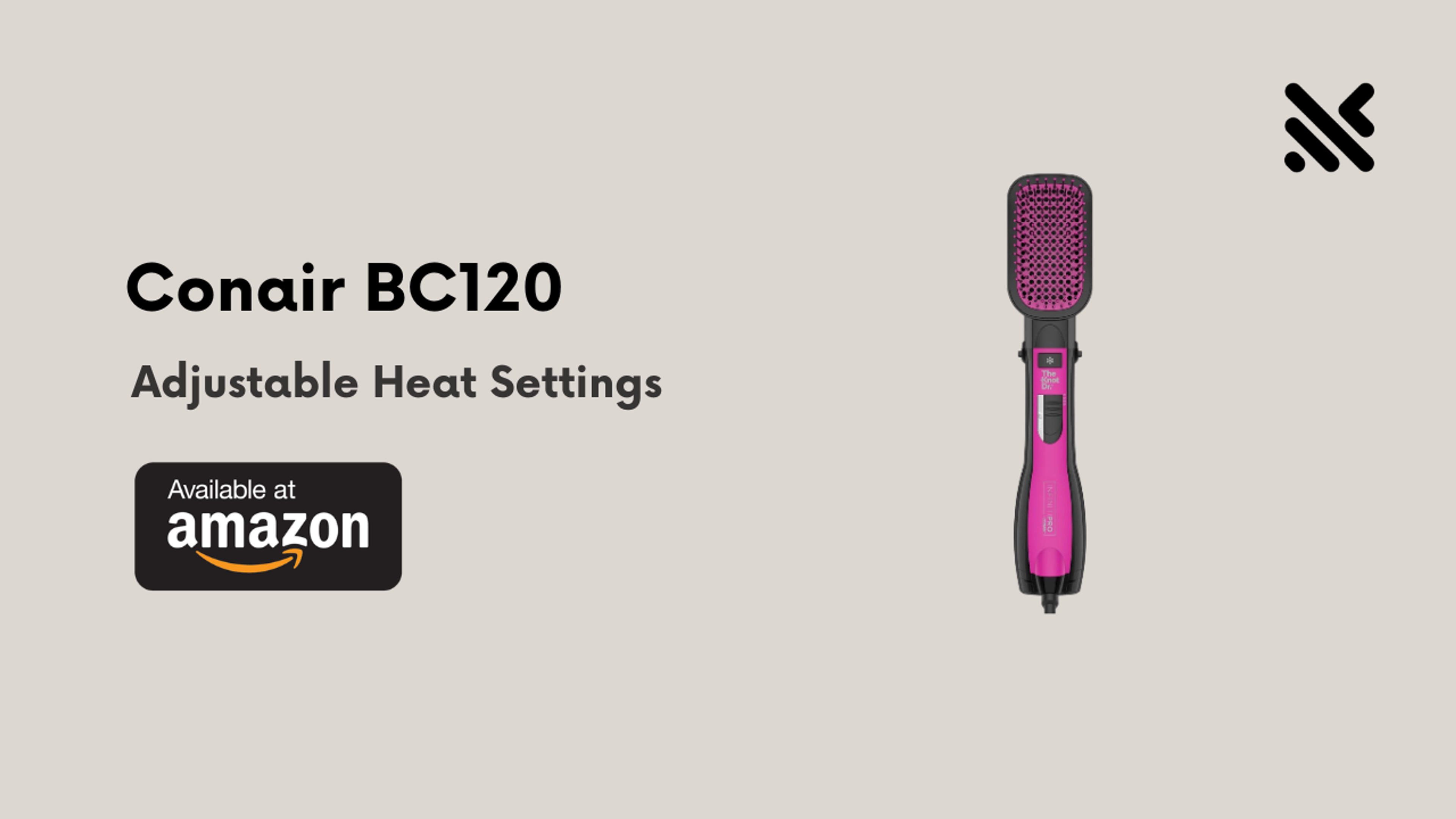 Conair BC120 Hair Straightener Brush 