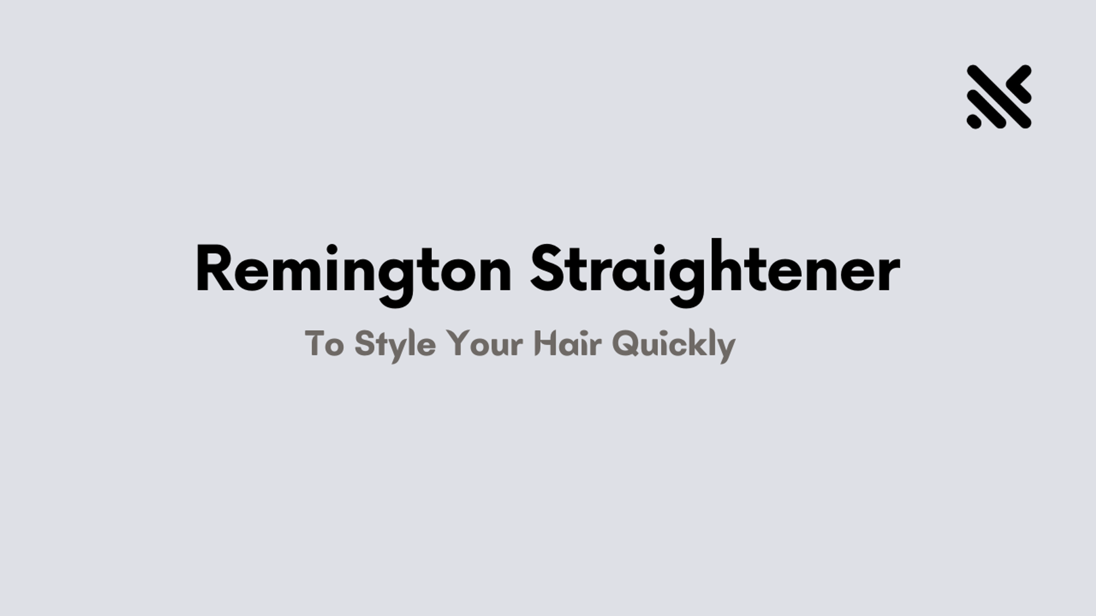 Remington Straightener For Smooth And Frizz-Free Hair