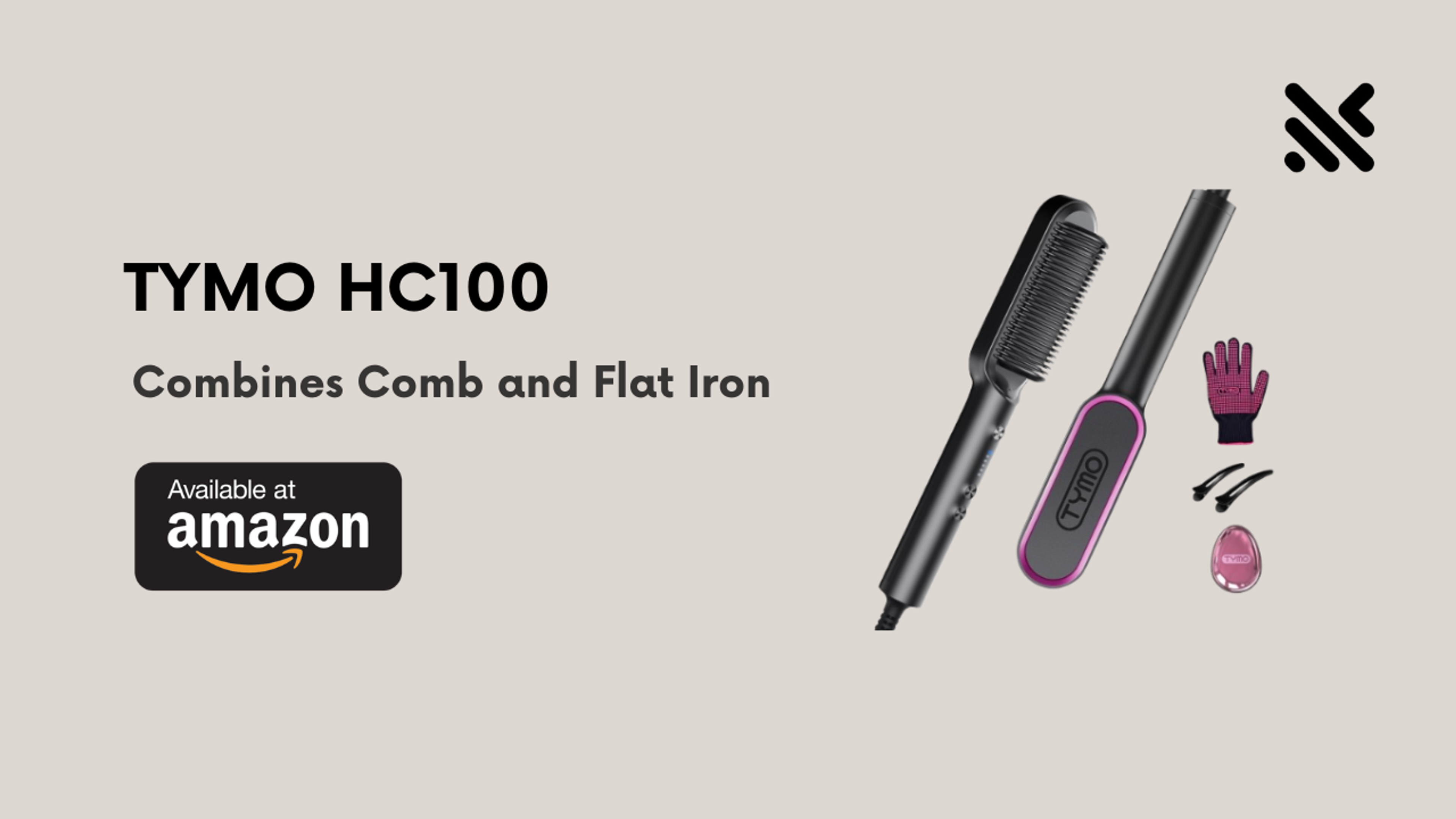 TYMO HC100 Hair Straightener Brush 