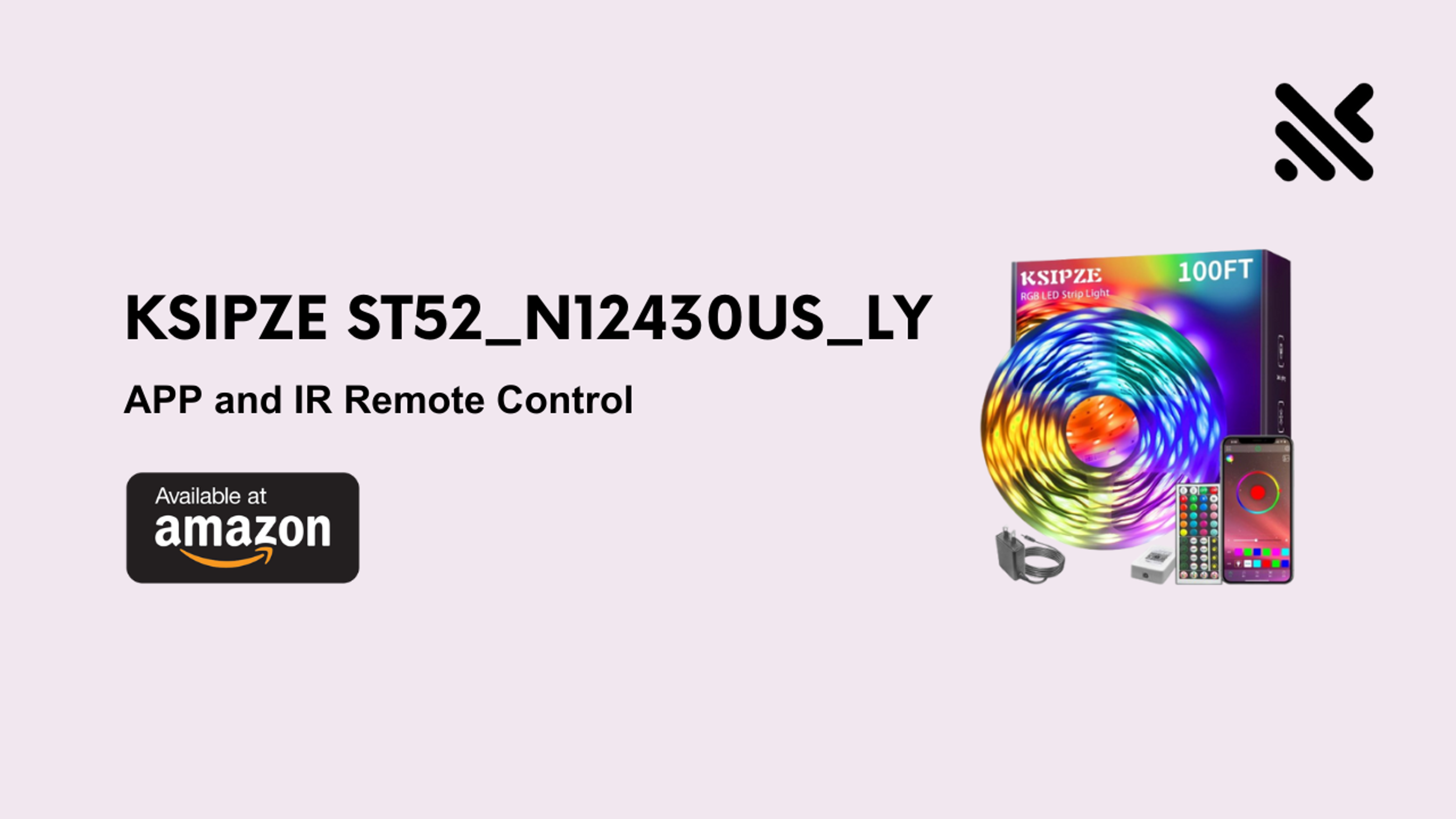 ‎‎KSIPZE ST52_N12430US_LY LED Strip Lights