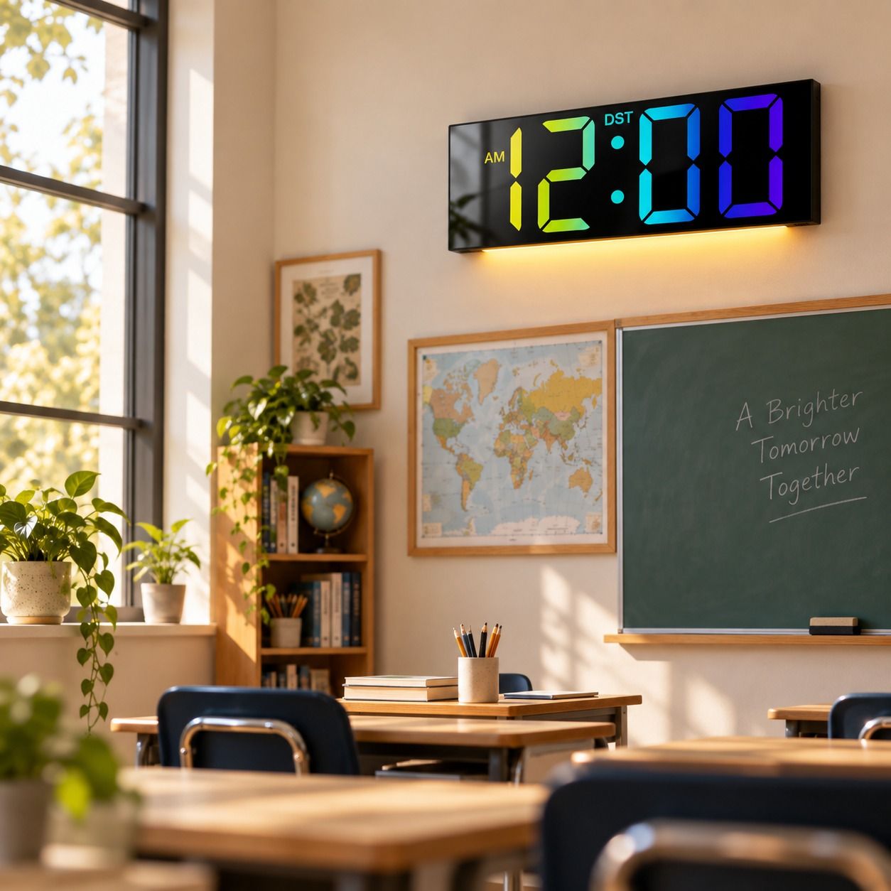 JALL PH05 12-Inch Digital Wall Clock