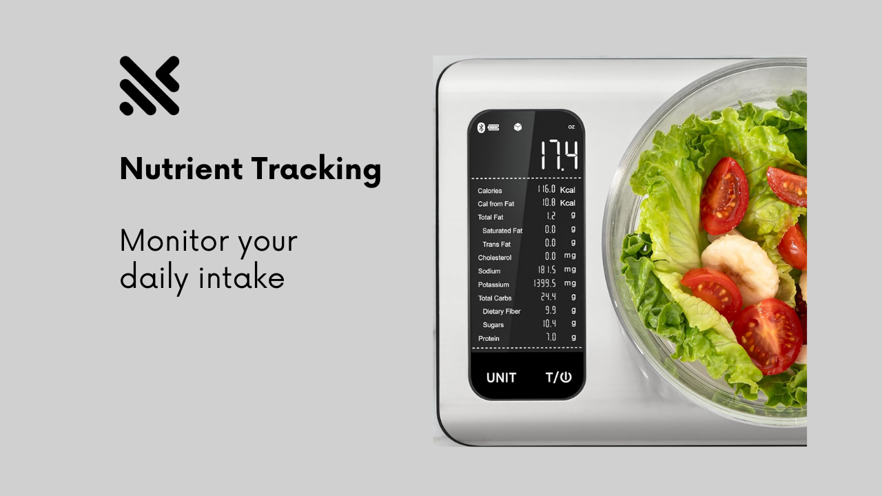 Monitor calories and nutrients intake