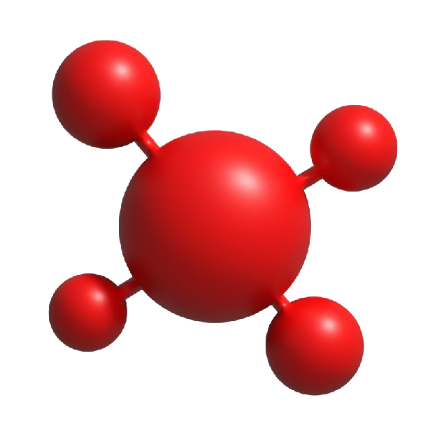UNIFY 3-D red molecule