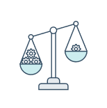 Icon showing a scale