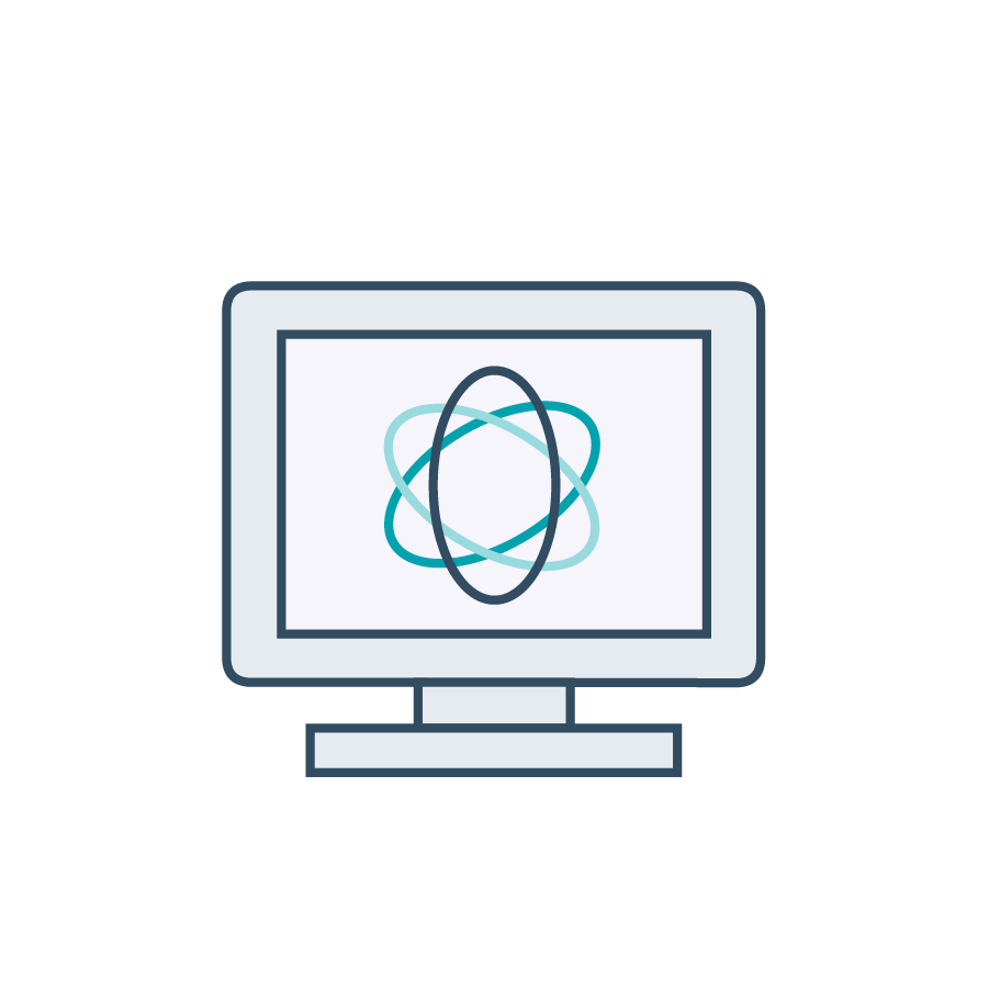 Icon showing content on a screen