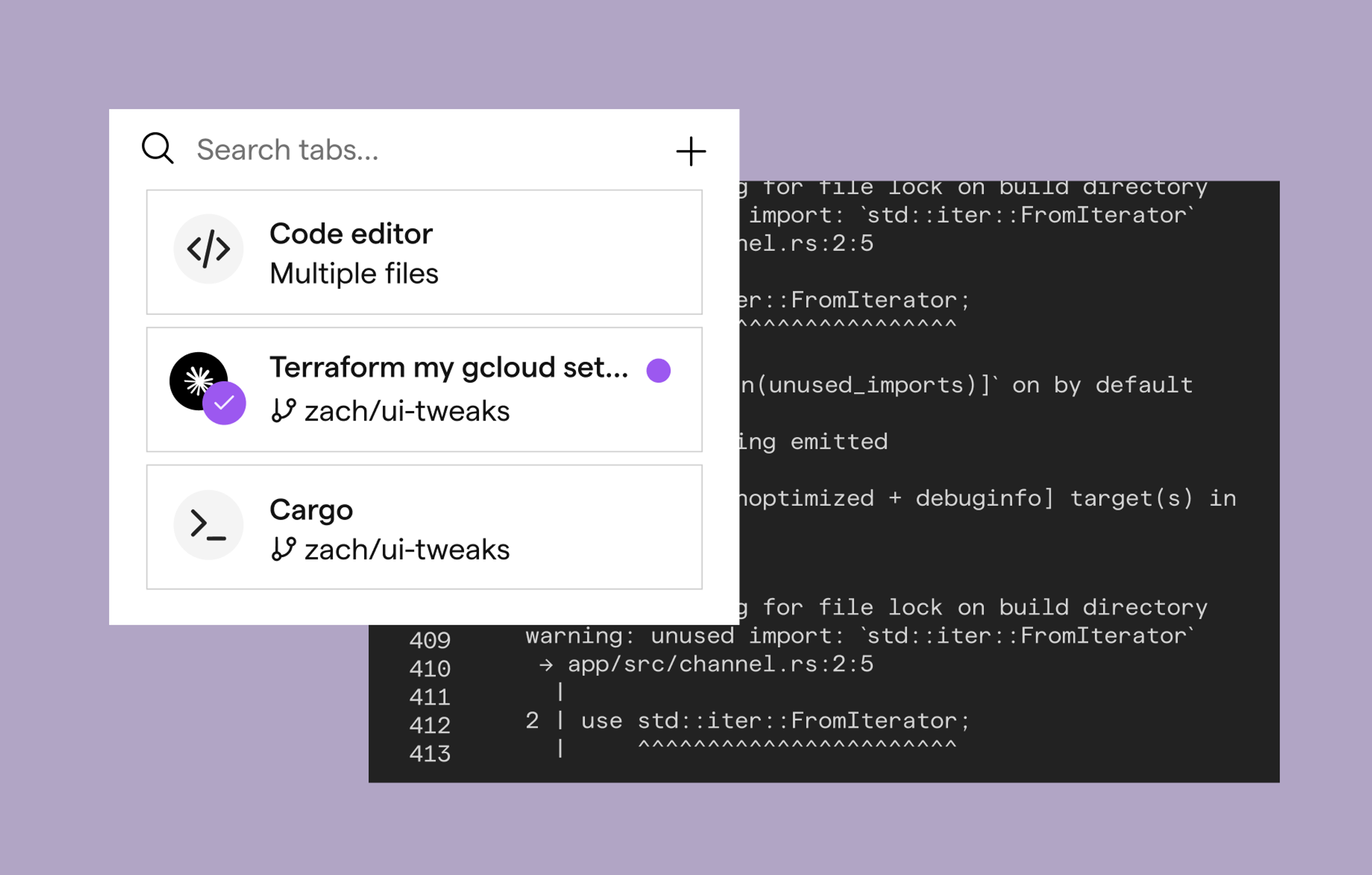 Derp terminal agent workflow