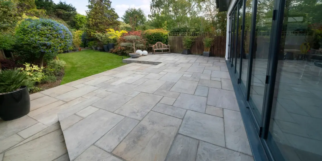 clean, algae free patio after treatment 