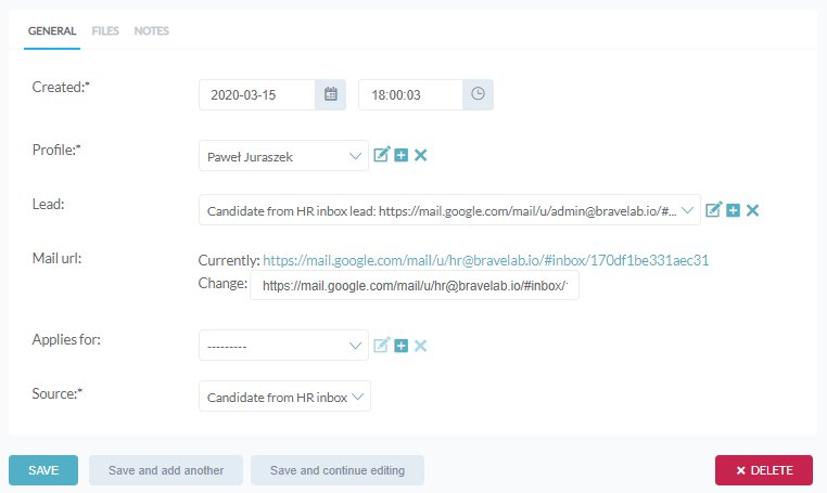 Recruitment system - integrating Gmail, Bravely, Jira, Slack, and Copper CRM