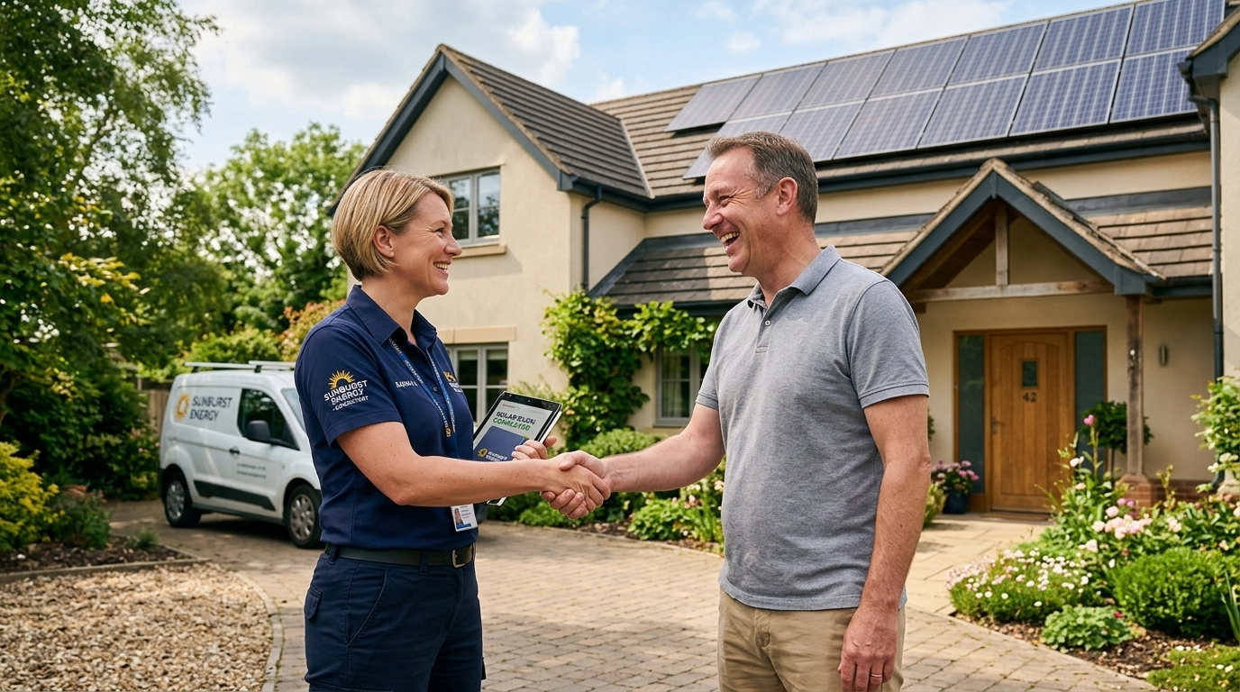 solar panel deal with client