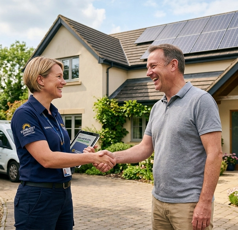solar panel deal with client