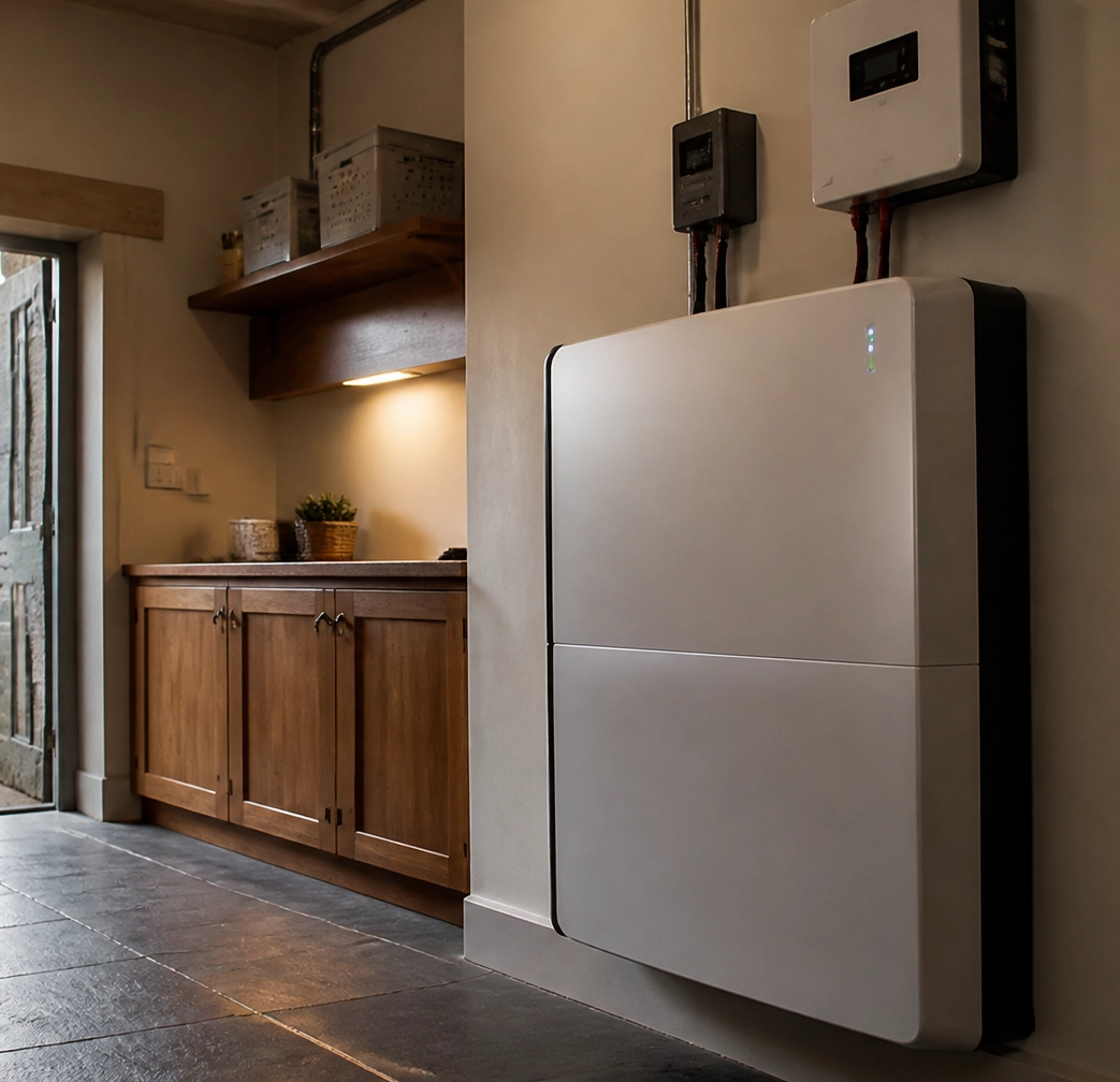 Battery storage for solar energy