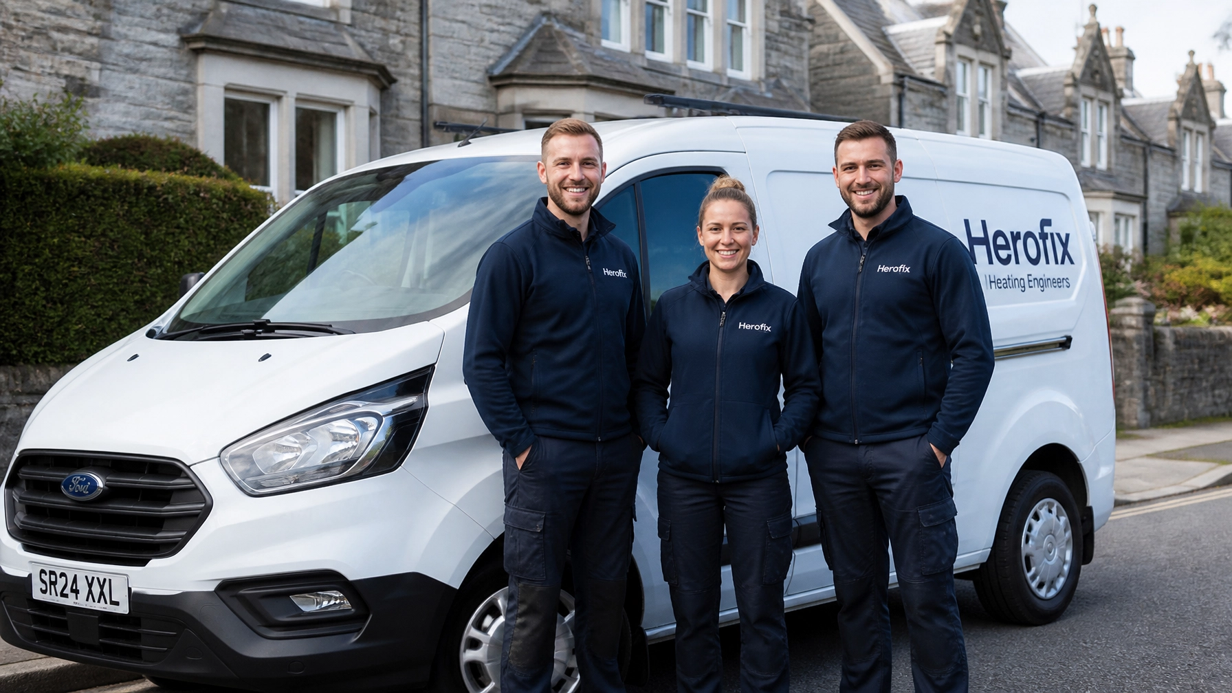 Herofix boiler installers and van