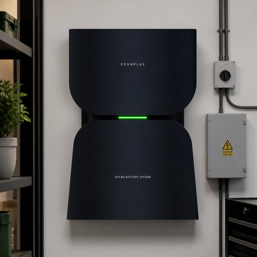 Fourplus solar battery
