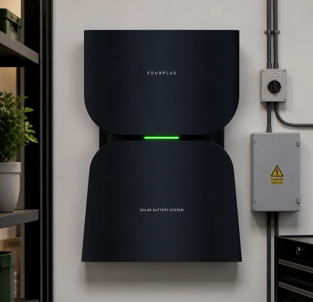 Fourplus solar battery