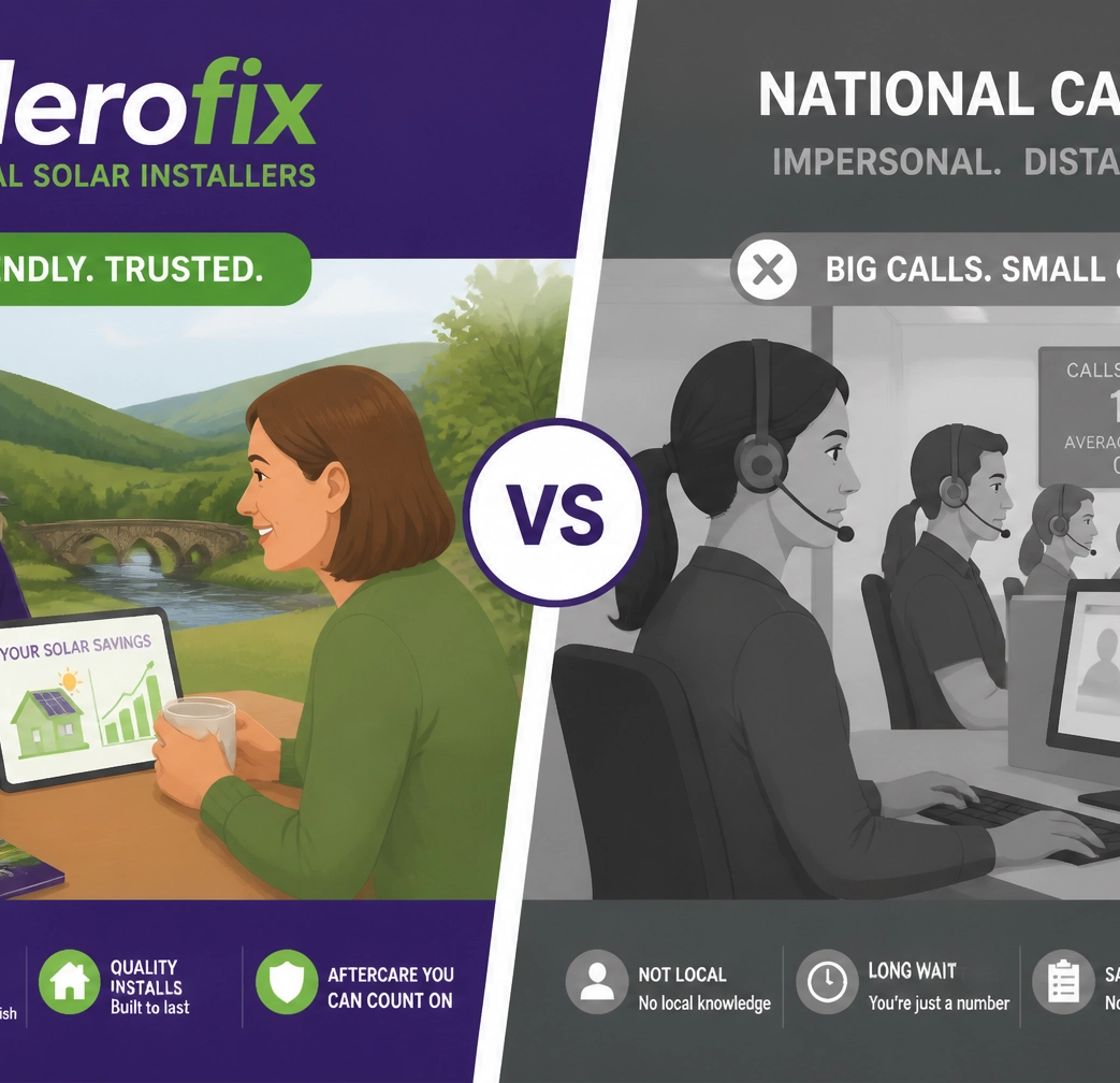 Comparison of local personal service versus impersonal call centres