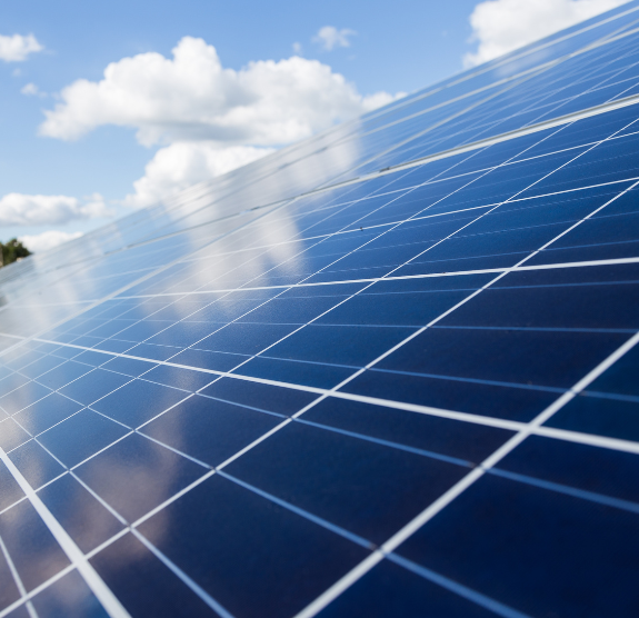 Solar panel close up