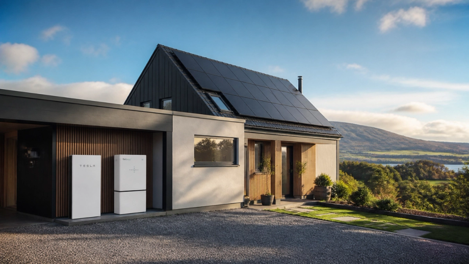 Solar panels and battery storage