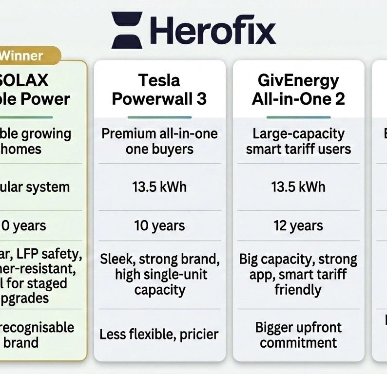 herofix battery comparison