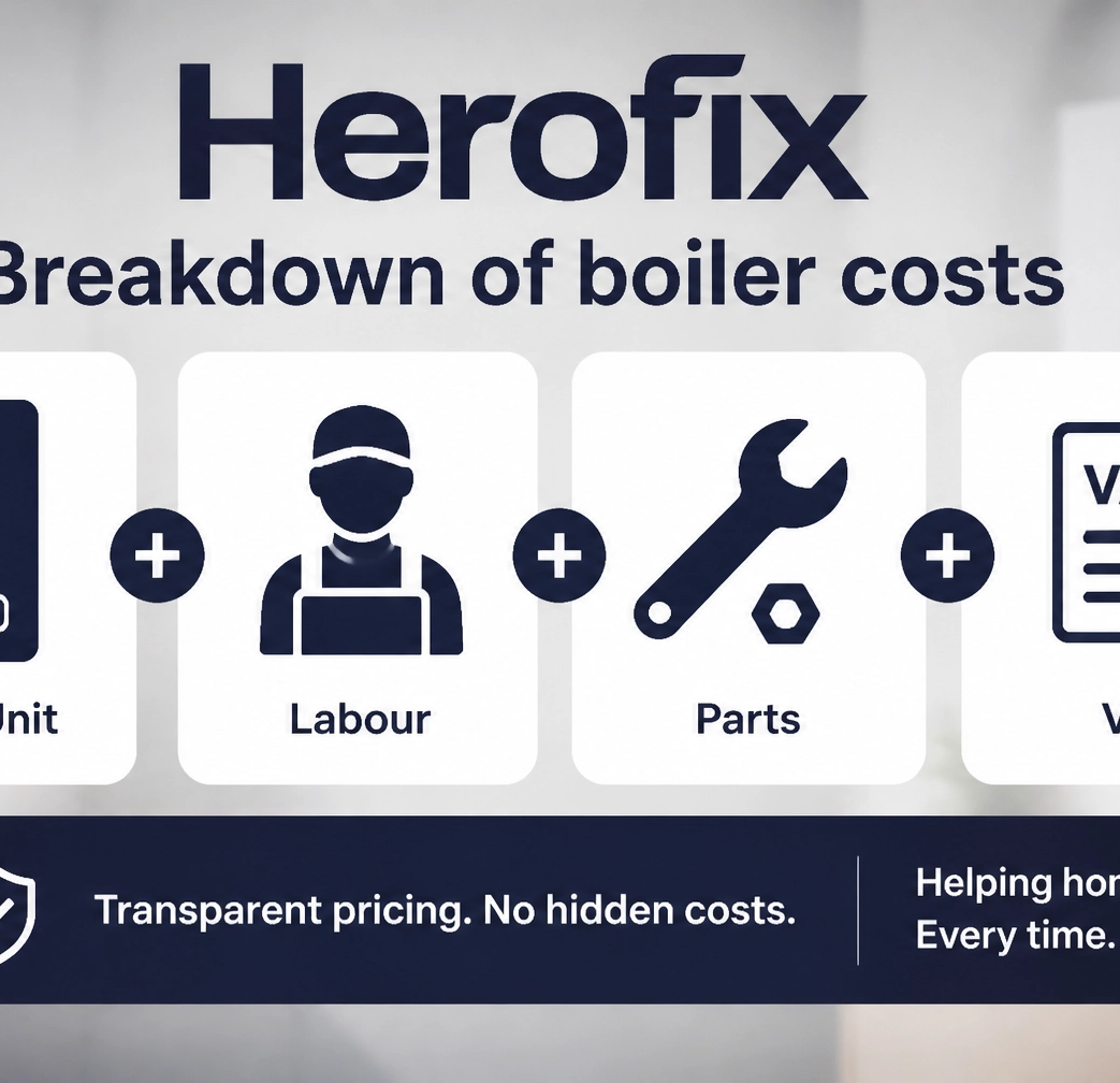 Herofix boiler installation cost breakdown