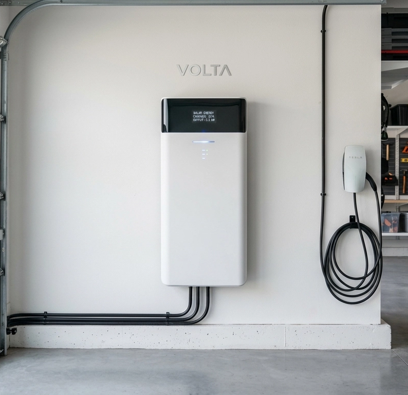 Battery in garage