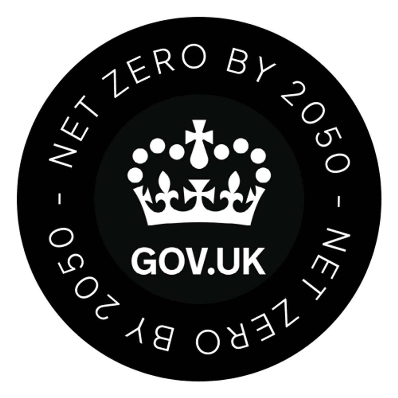 Logo for 'Net-zero by 2050'