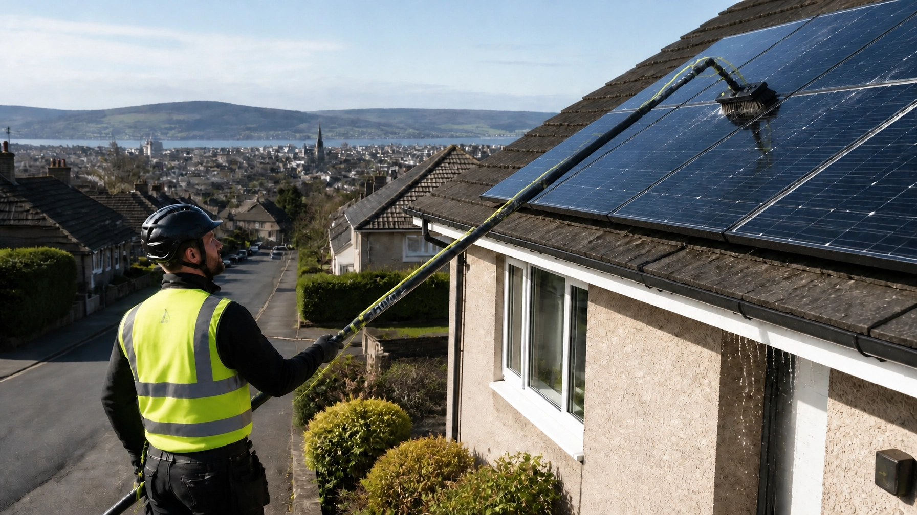 Solar panel cleaning tayside
