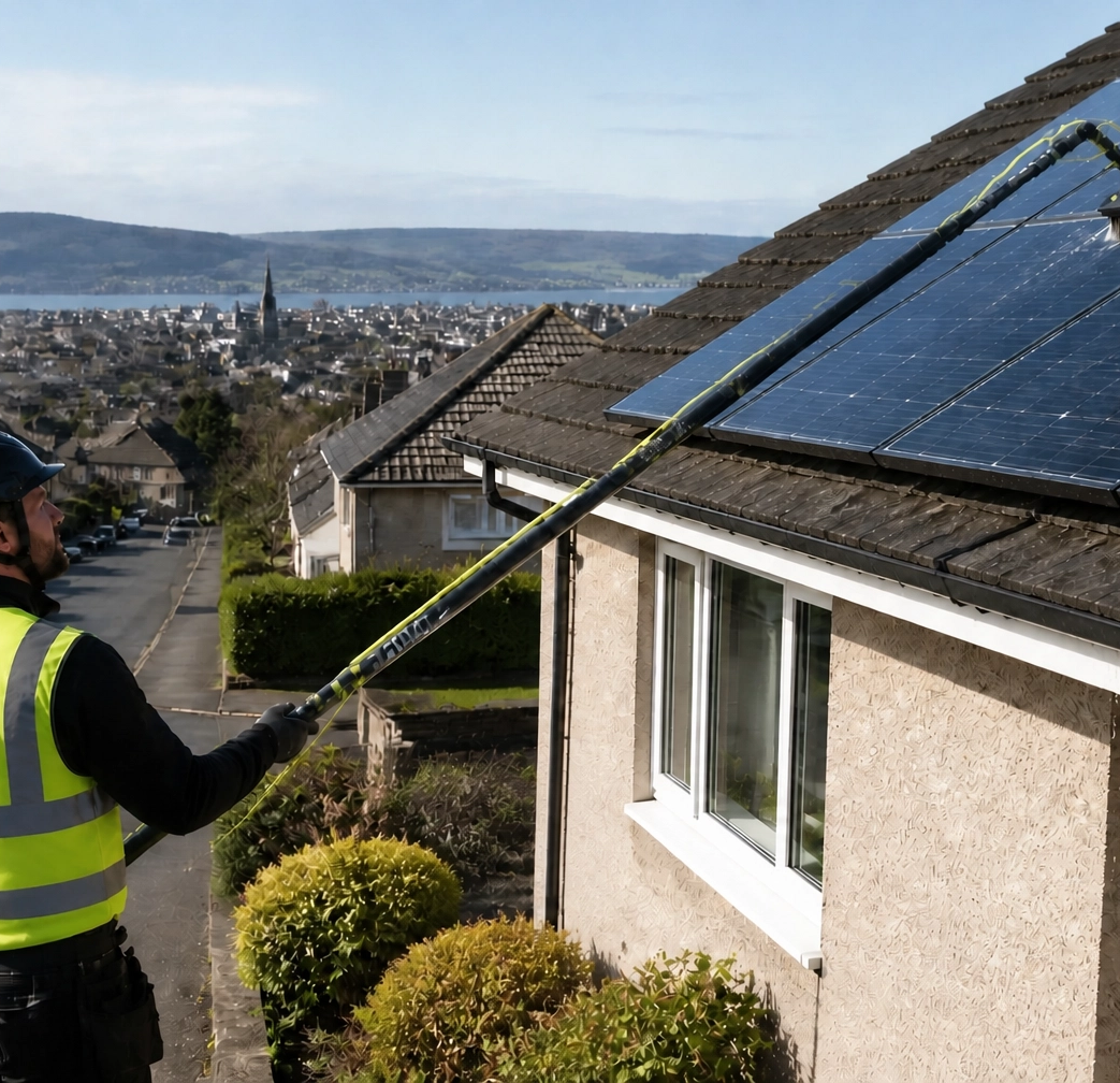 Solar panel cleaning tayside