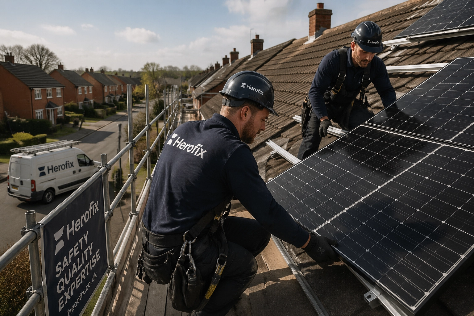 Herofix fitting solar panels