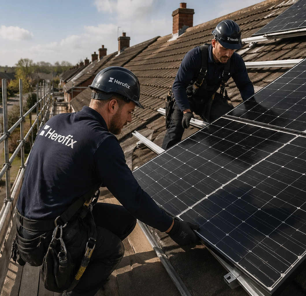 Herofix fitting solar panels