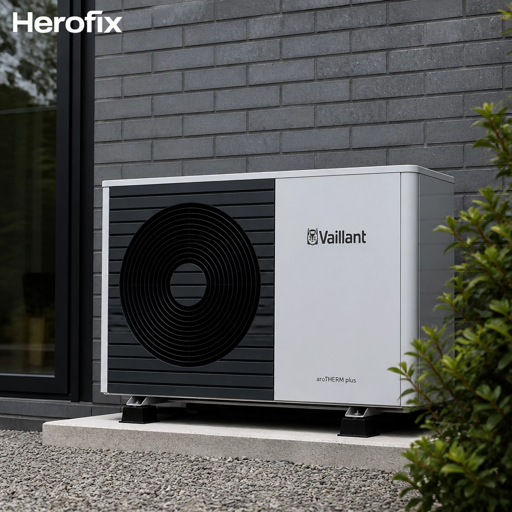 Vaillant heat pump installed
