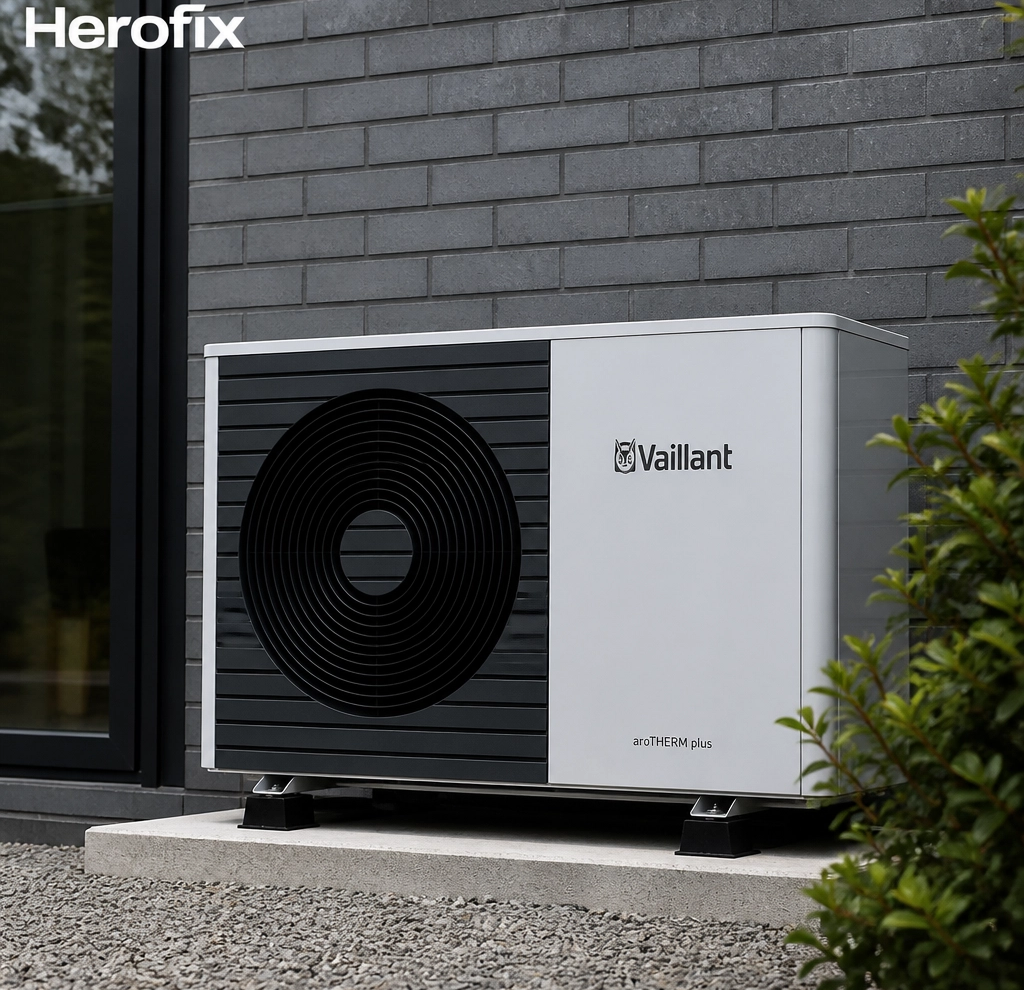 Vaillant heat pump installed