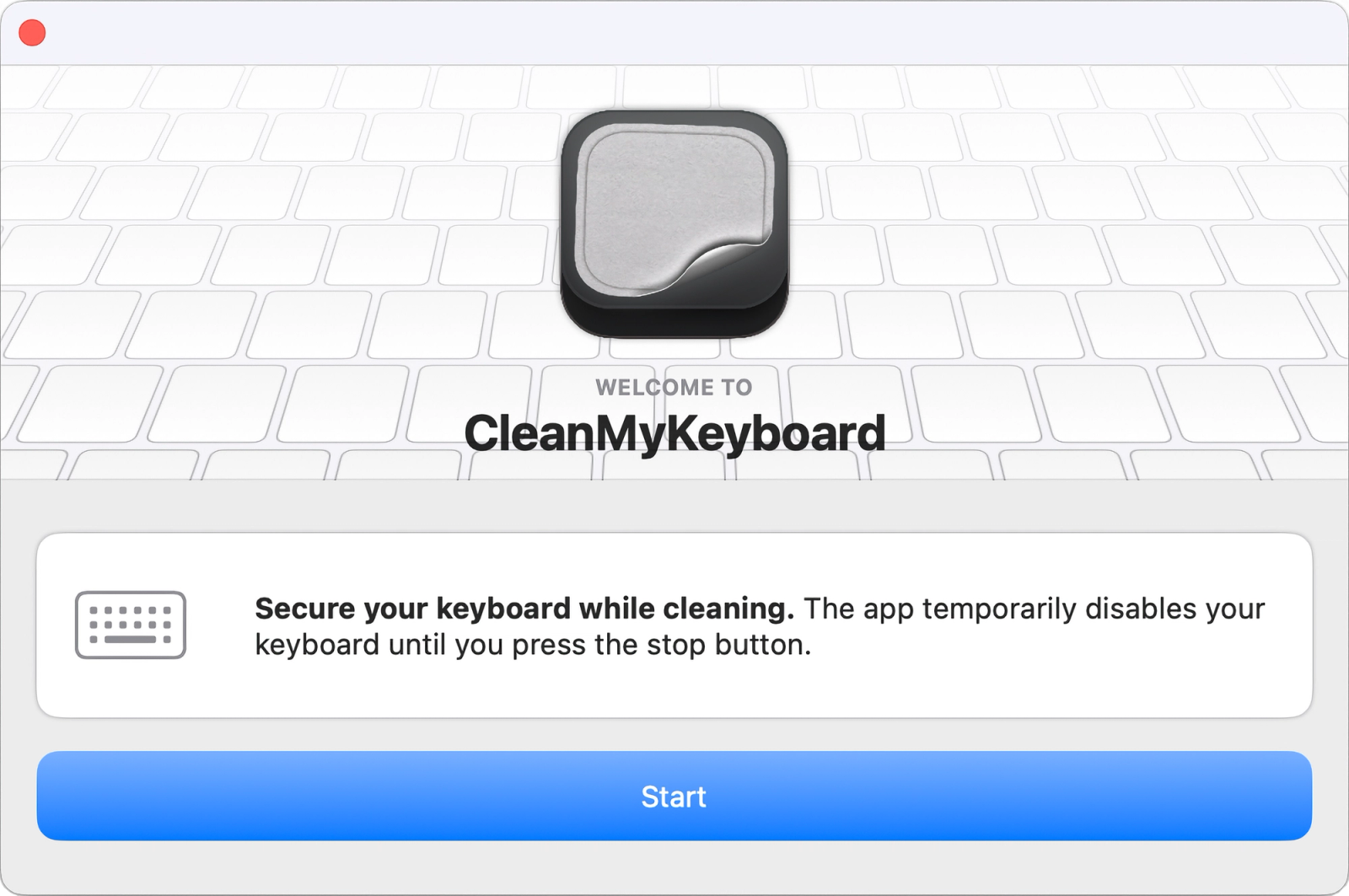 Clean My Keyboard macOS App