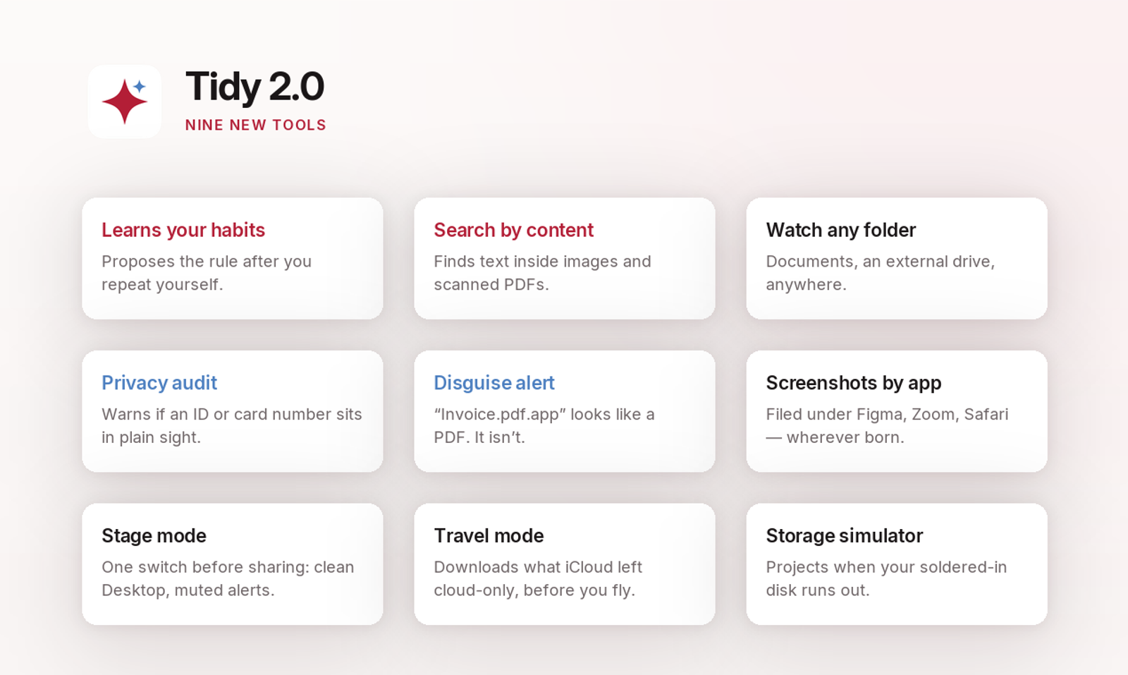 Tidy Features