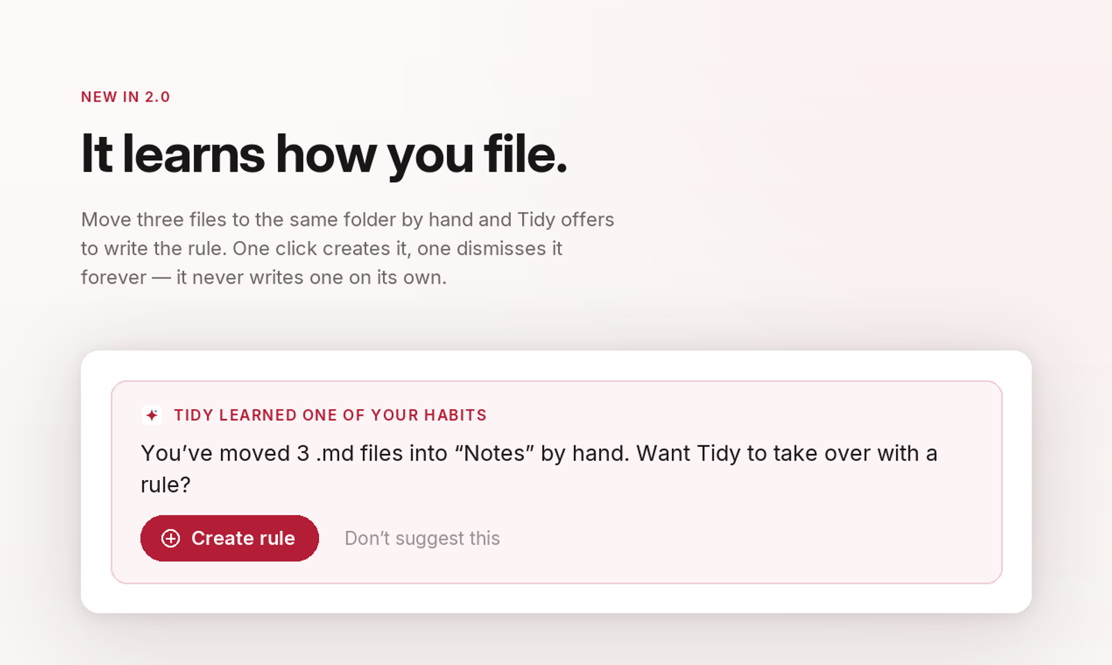 Tidy Habits