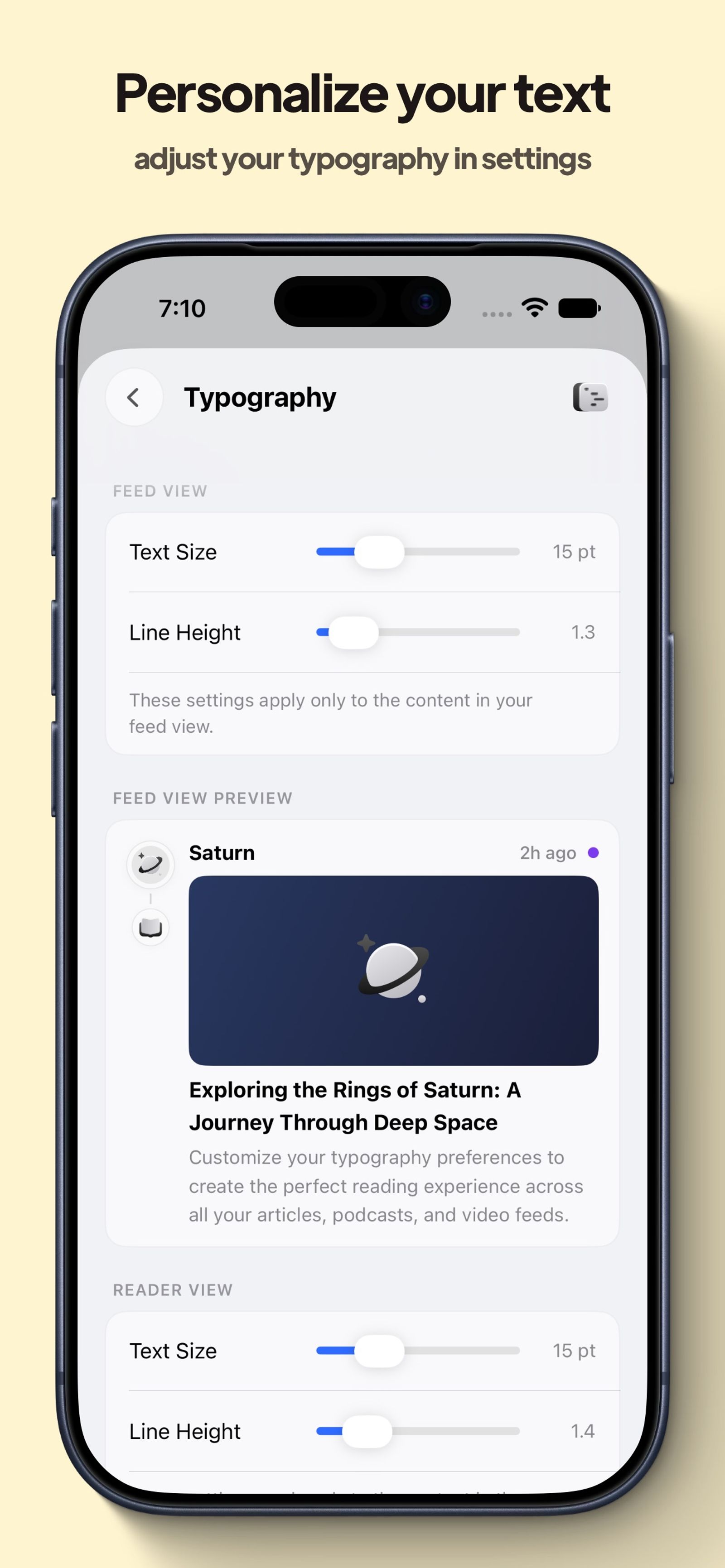 Saturn RSS Reader
