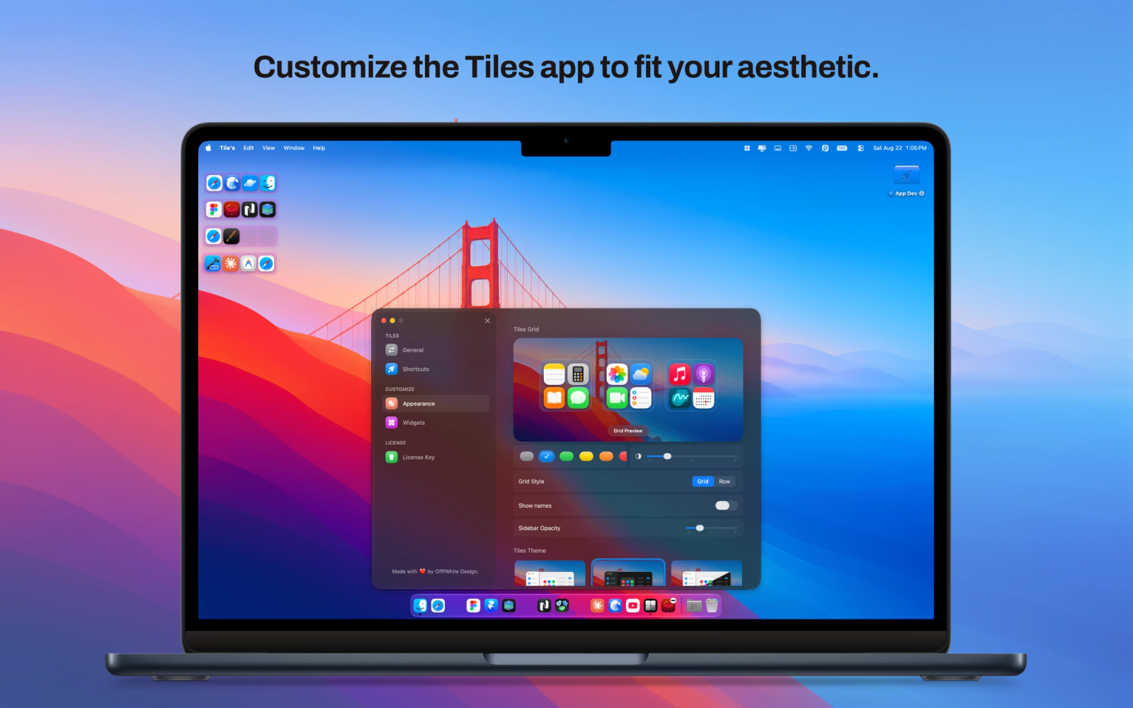 Customize the tiles app to fit your aesthetic 