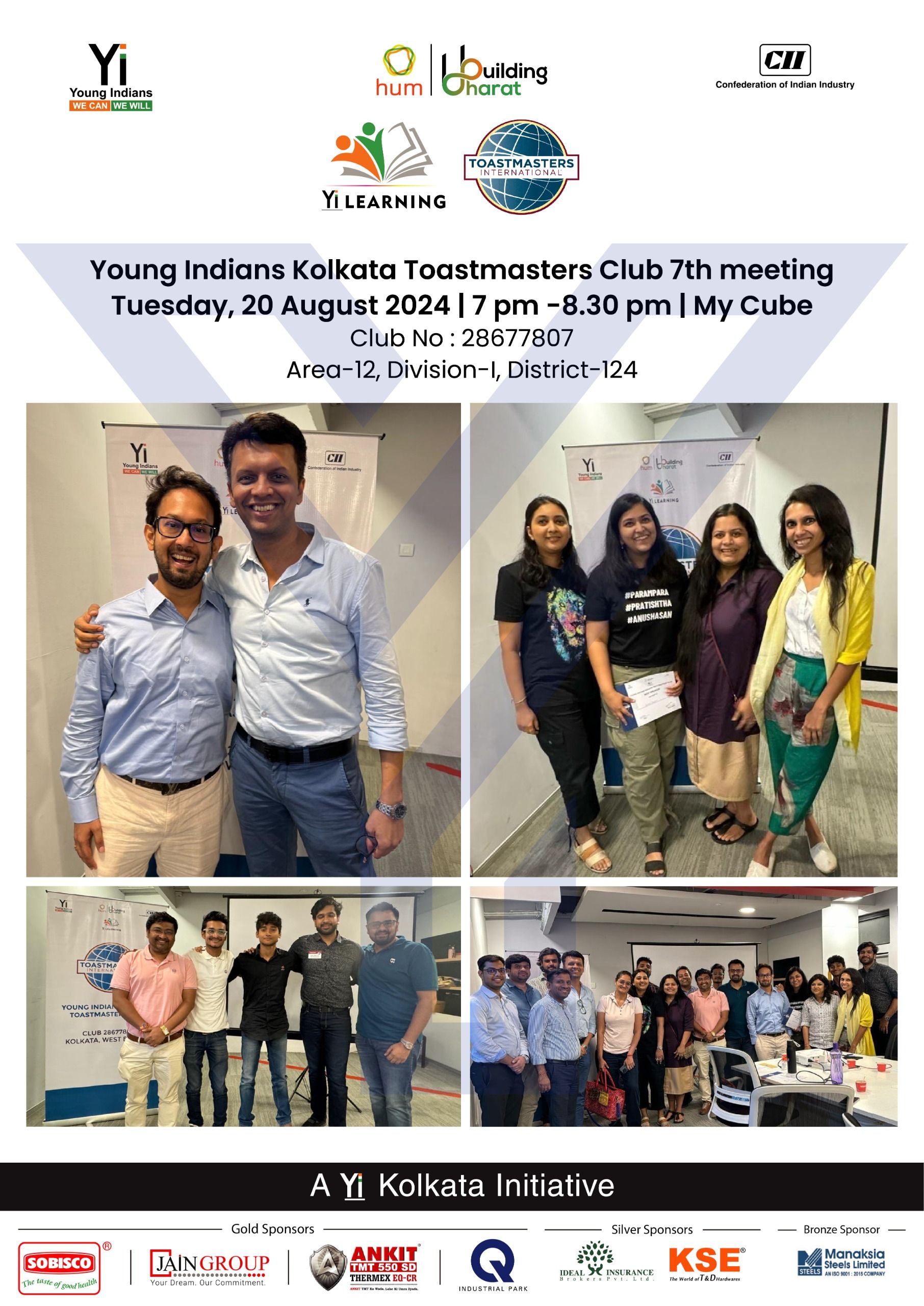 Yi24 | 7th Meeting of Yi Kolkata Toastmasters Club