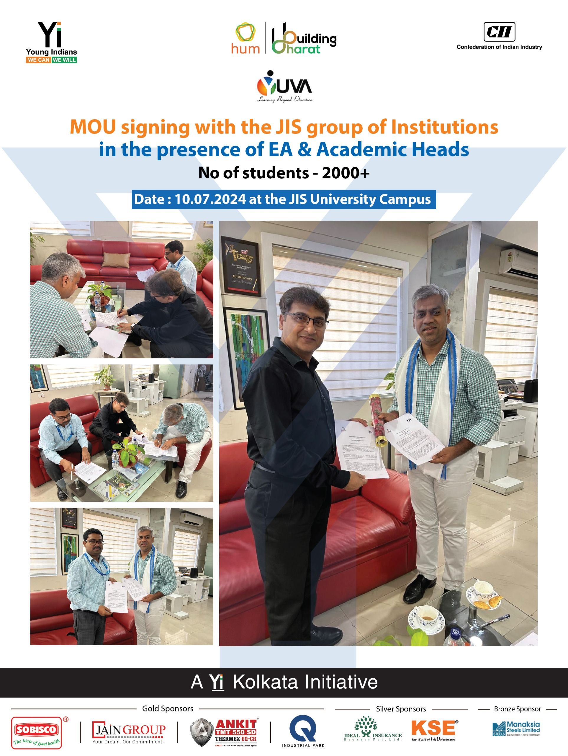 Yi24 | MOU Signing with the JIS Group of Institutions