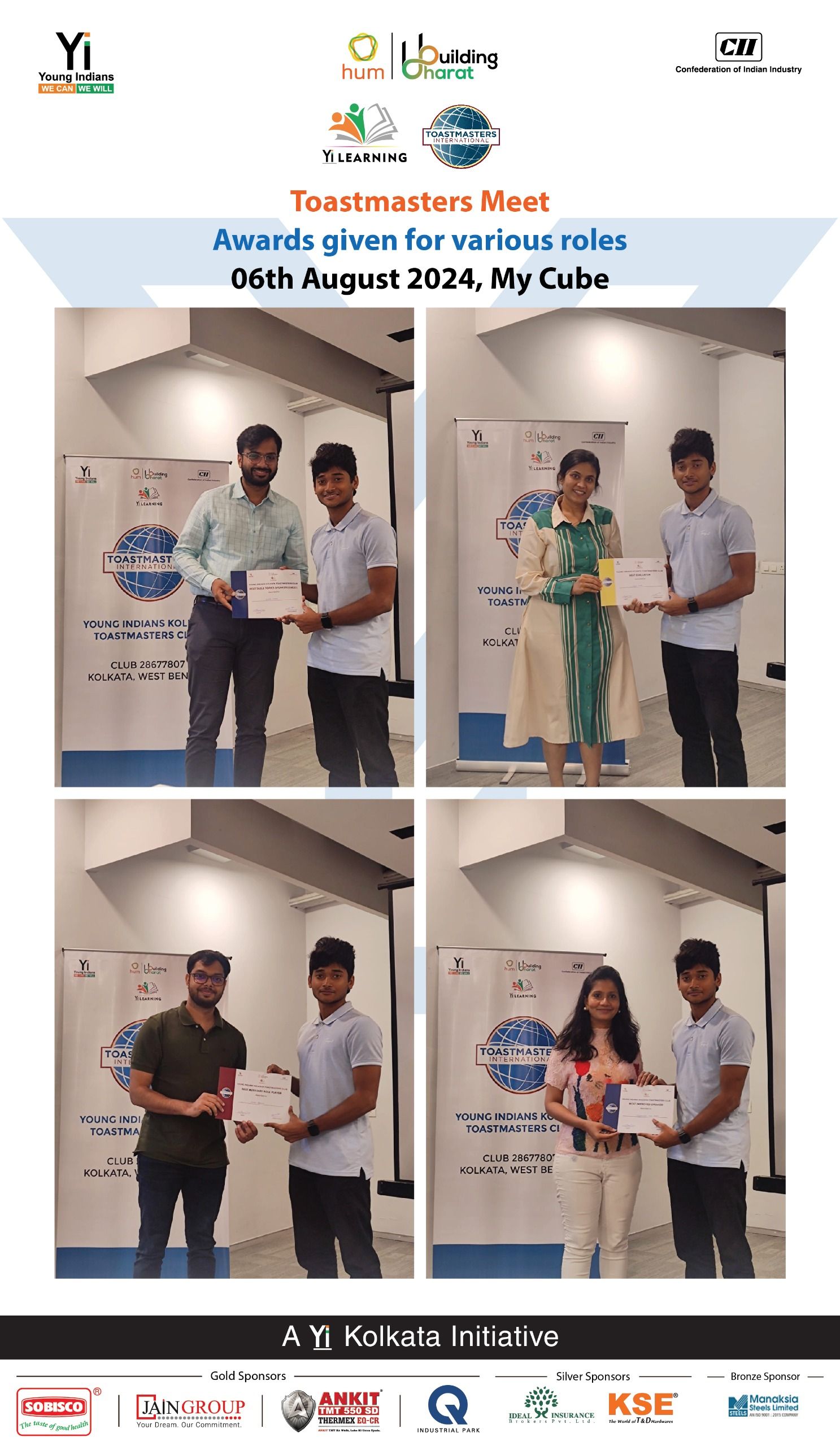 Yi24 | Awards for Yi Kolkata Toastmasters Club