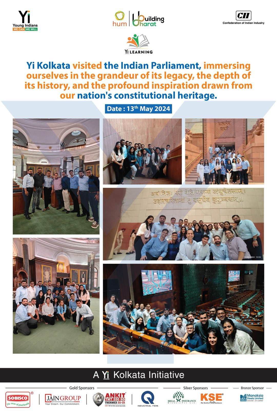 Yi24 | Yi Kolkata visited the Indian Parliament