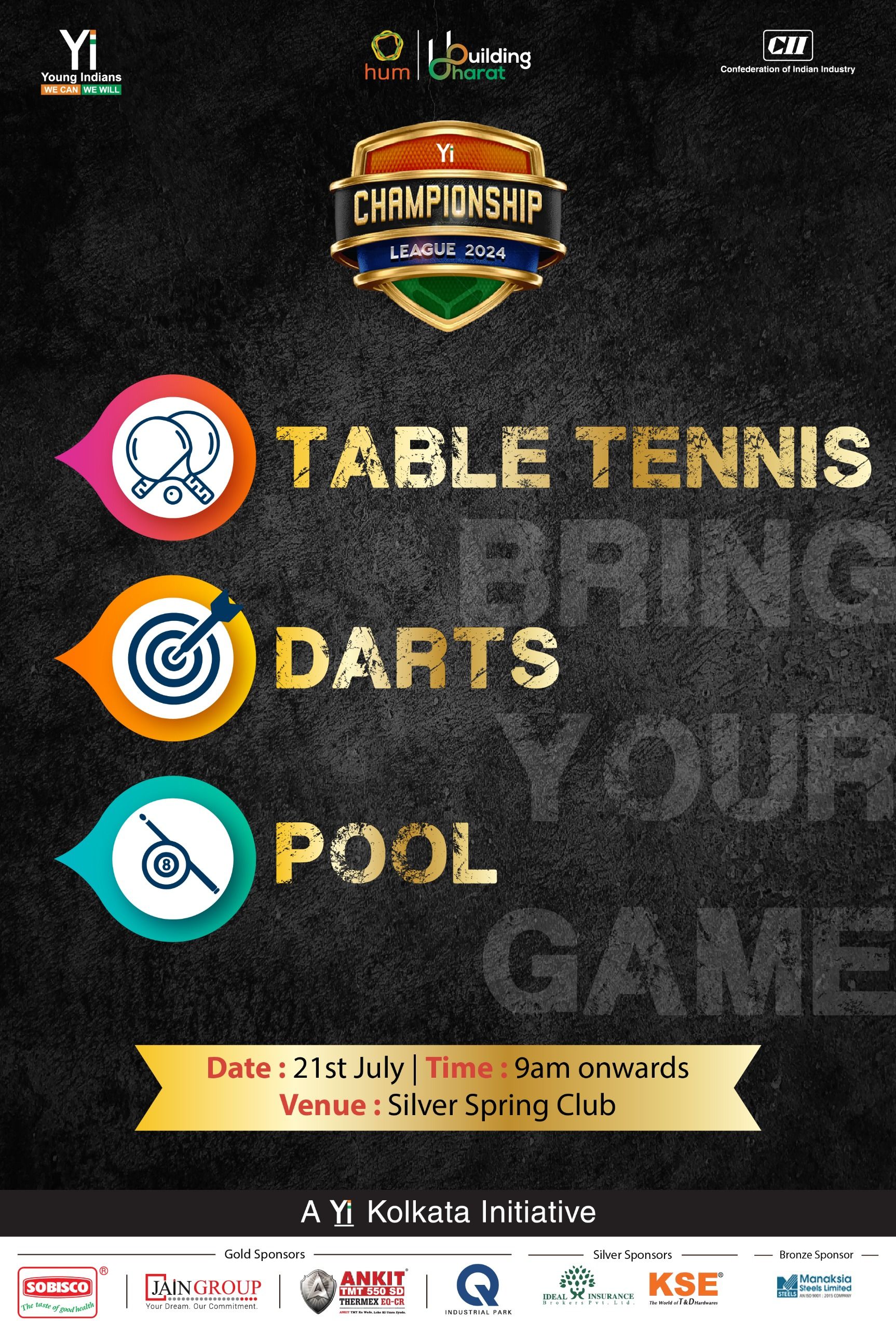 Yi Championship - Table Tennis, Darts and Pool