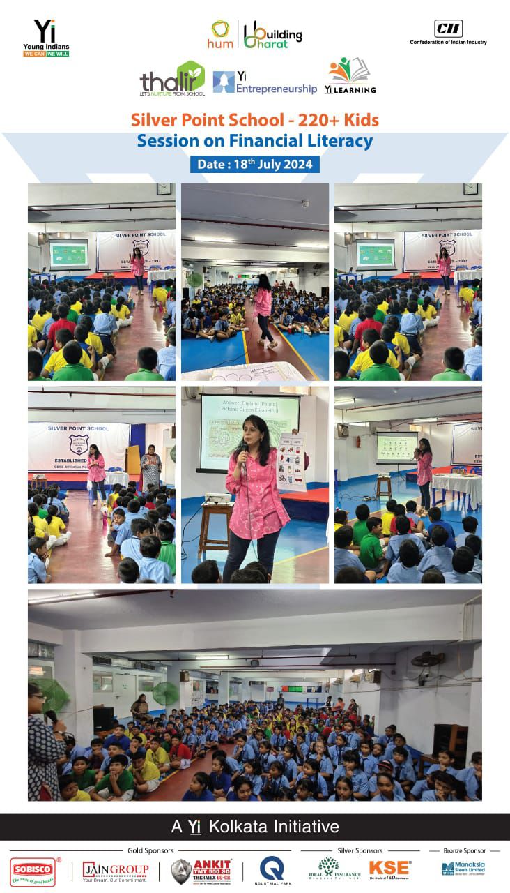 Yi24 | Financial Literacy Workshop for 220+ Kids conducted at Silver Point School