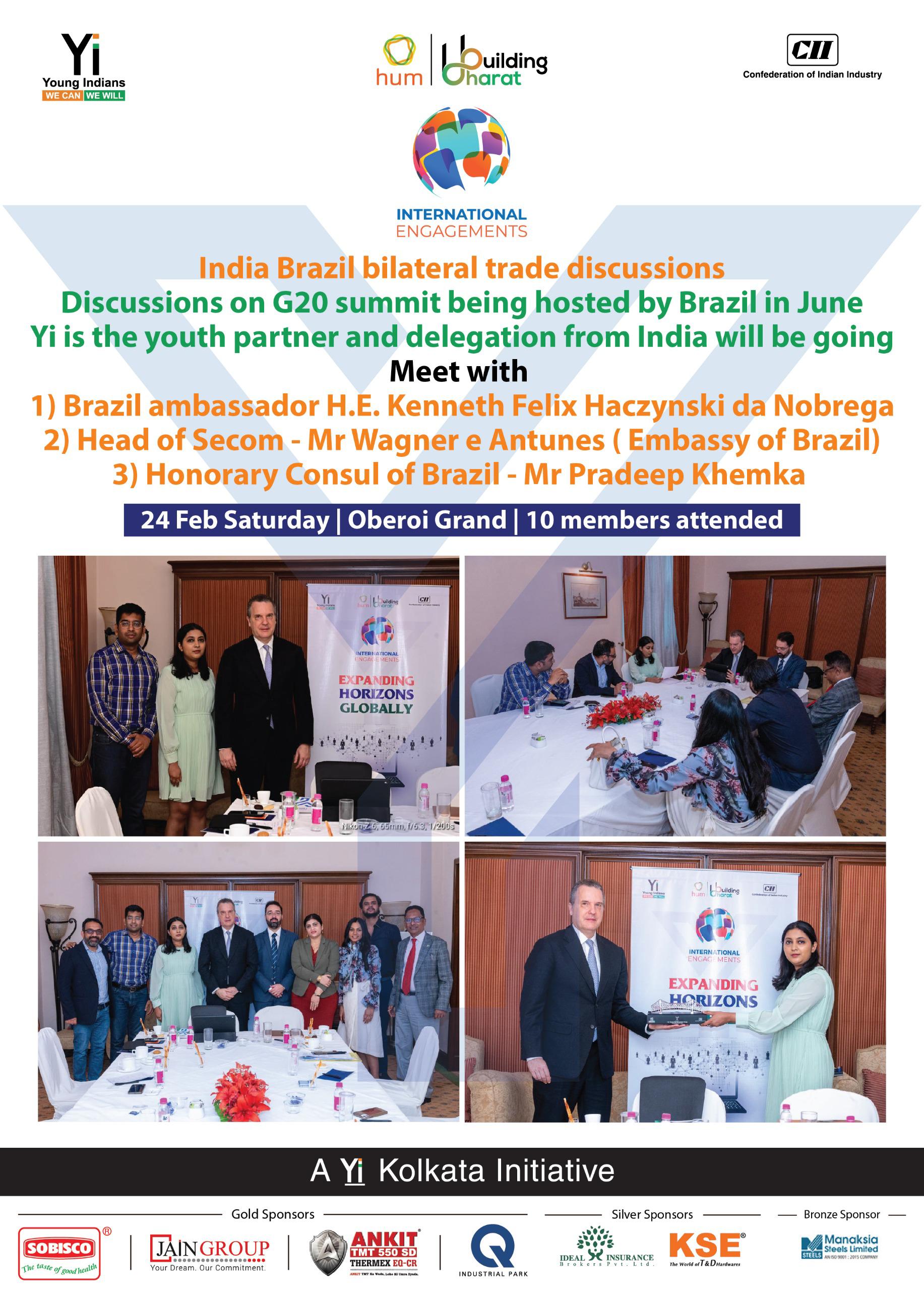 Yi24 | International Engagement - Meeting with Ambassador of Brazil to India and Bhutan