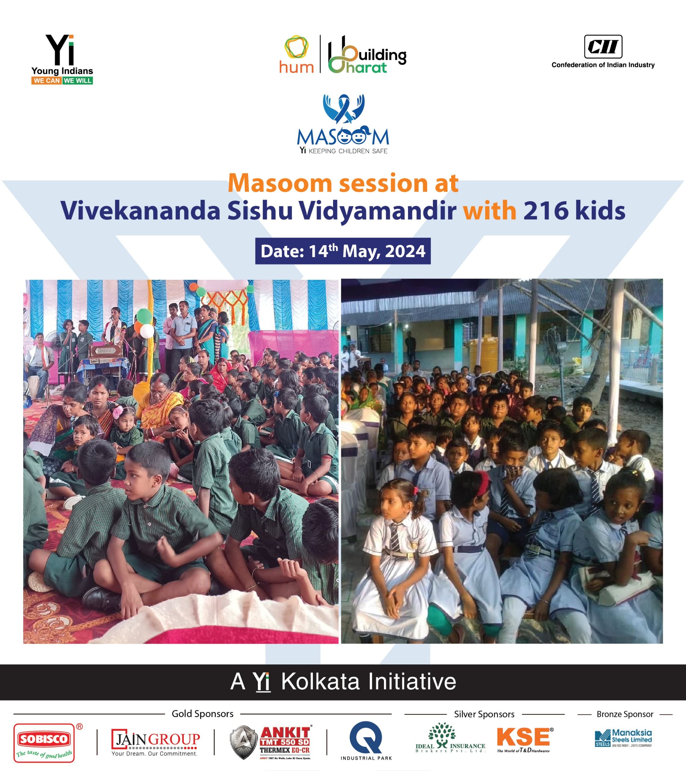 Yi24 | Masoom - Awareness Session at Vivekananda Sishu Vidyamandir with 216 Students