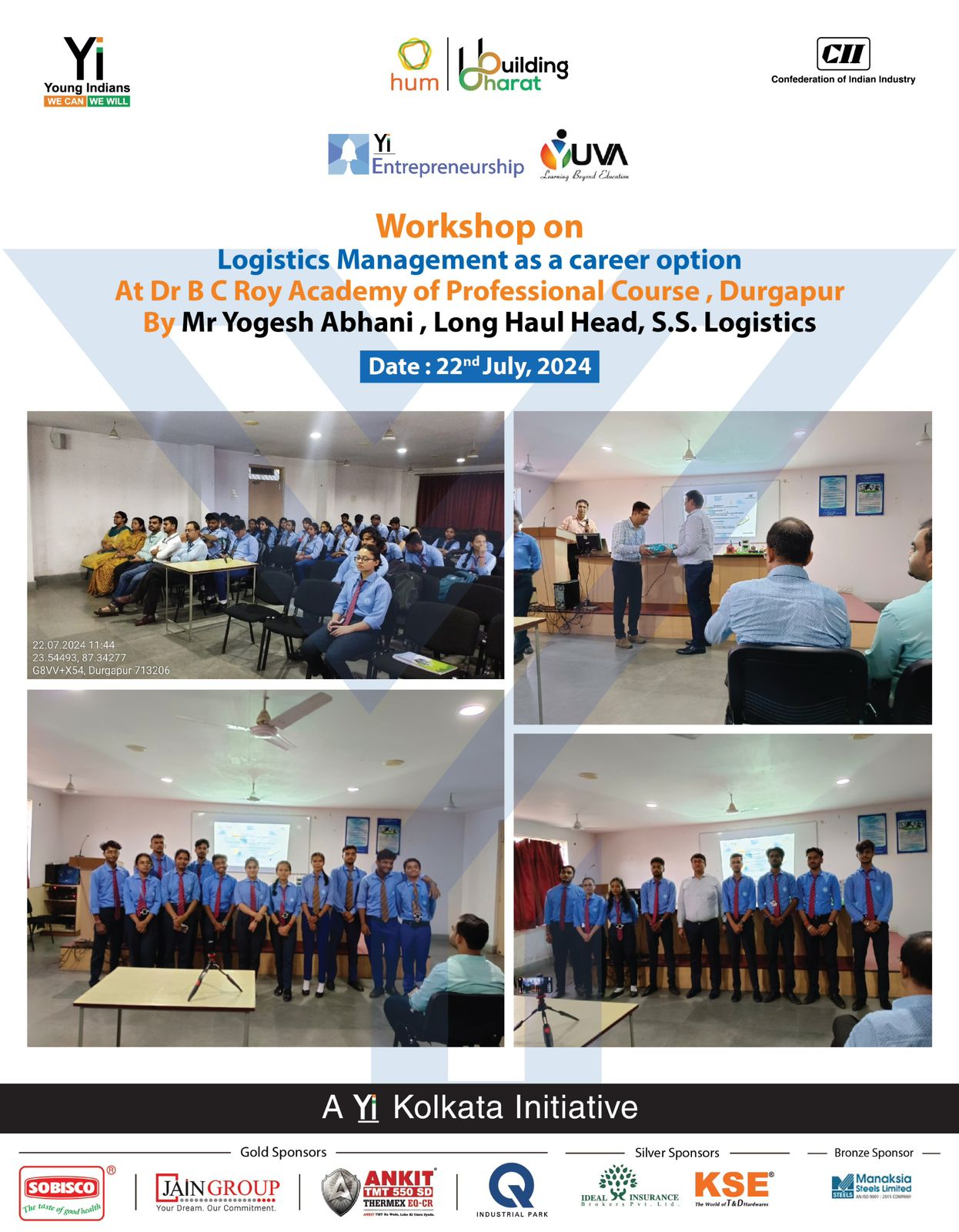 Yi24 | Workshop on Logistics Management as a career option with Yogesh Abhani